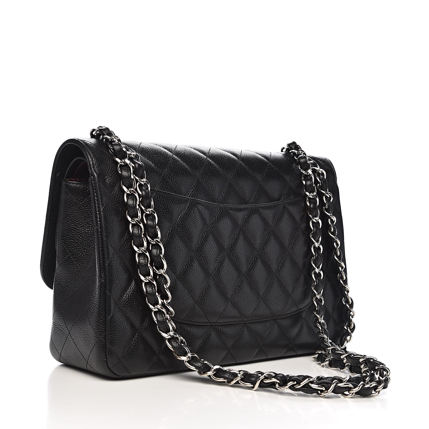 Chanel Caviar Quilted Jumbo Double Flap Black 3 of 15