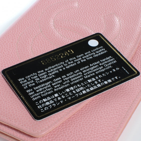 Chanel Caviar Wallet on Chain WOC Pink 4 of 7