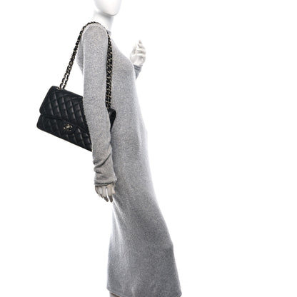 Chanel Caviar Quilted Jumbo Double Flap Black 2 of 11