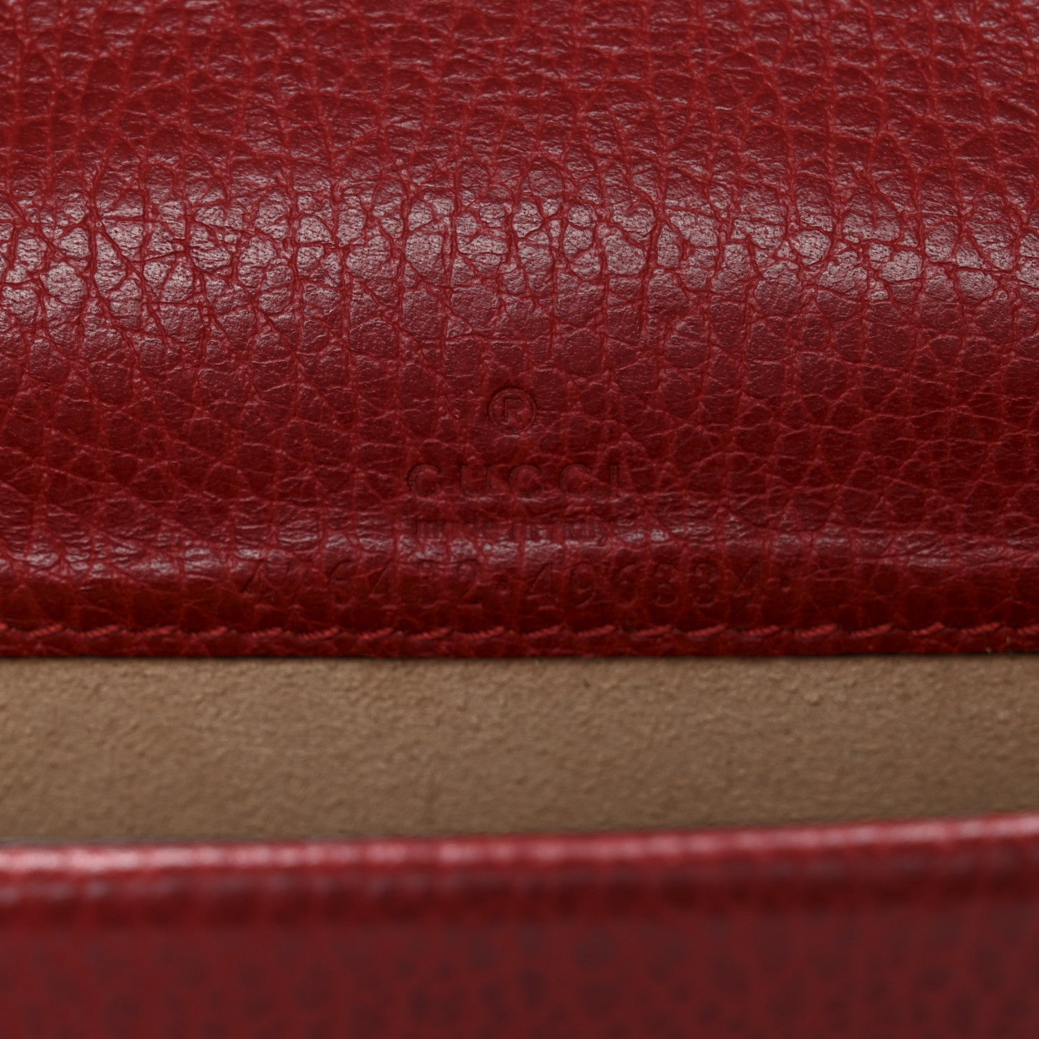 Gucci Calfskin Super Mini Dionysus Shoulder Bag Hibiscus Red 6 of 10