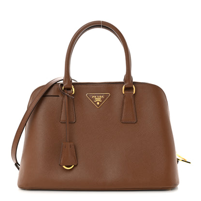 Prada Saffiano Lux Medium Promenade Tote Cacao 1 of 12