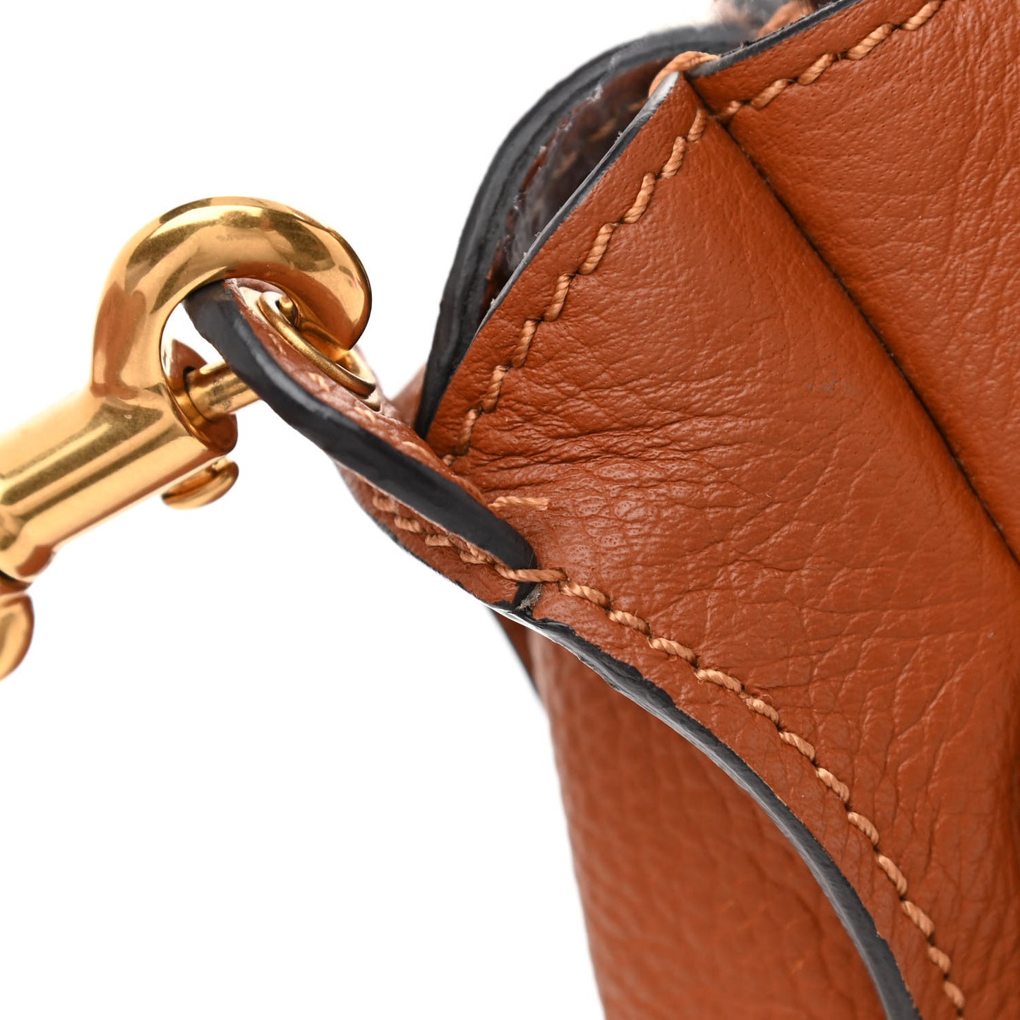 Calfskin Medium Marcie Satchel Tan
