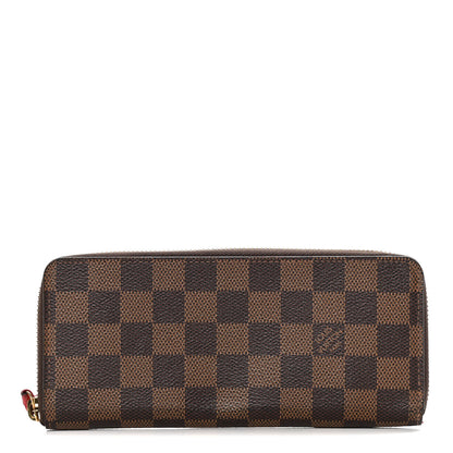 Louis Vuitton Damier Ebene Clemence Wallet Cherry 1 of 15