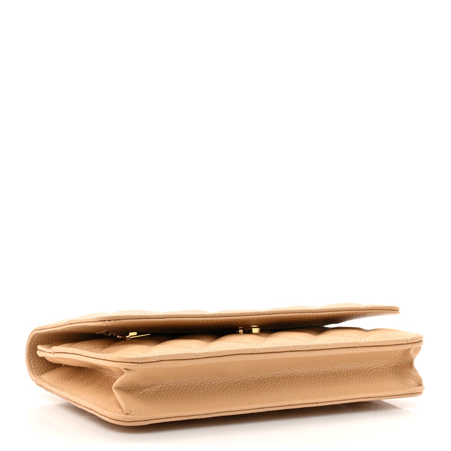 Chanel Caviar Quilted Wallet on Chain WOC Beige Clair 4 of 11