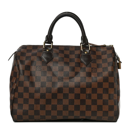 Louis Vuitton Damier Ebene Speedy 30 1 of 10
