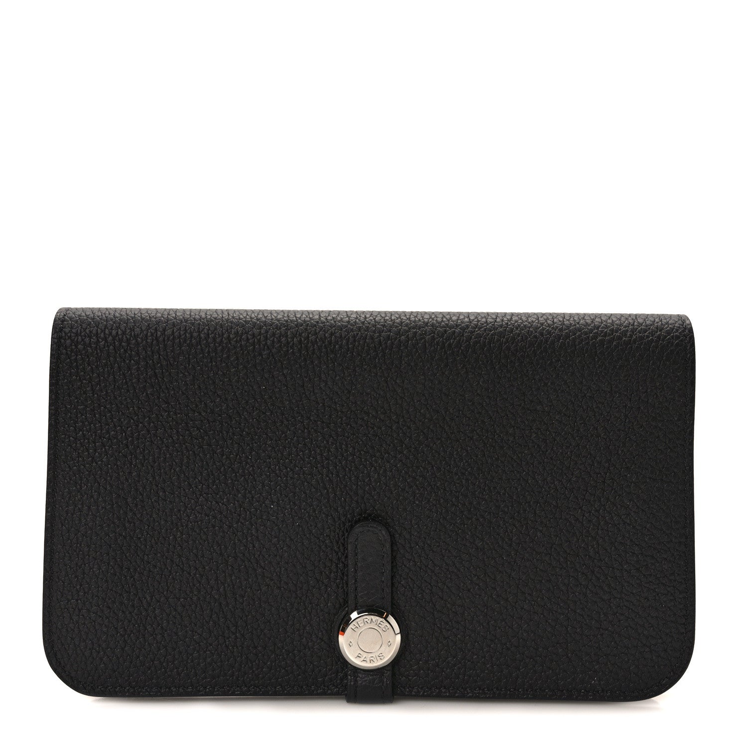 Hermes Togo Dogon Duo Wallet Black 1 of 10
