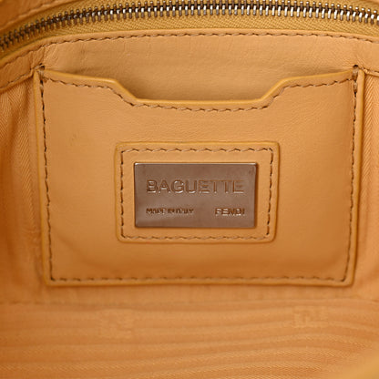 Fendi Vitello Enamel Interchangeable Strap Baguette Giallo Alchemy 7 of 14