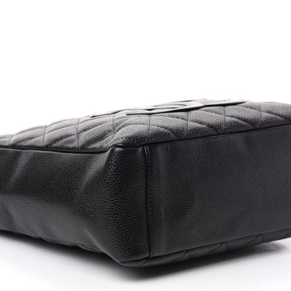 Chanel Caviar Quilted Petit Shopping Tote PST Black 6 of 10