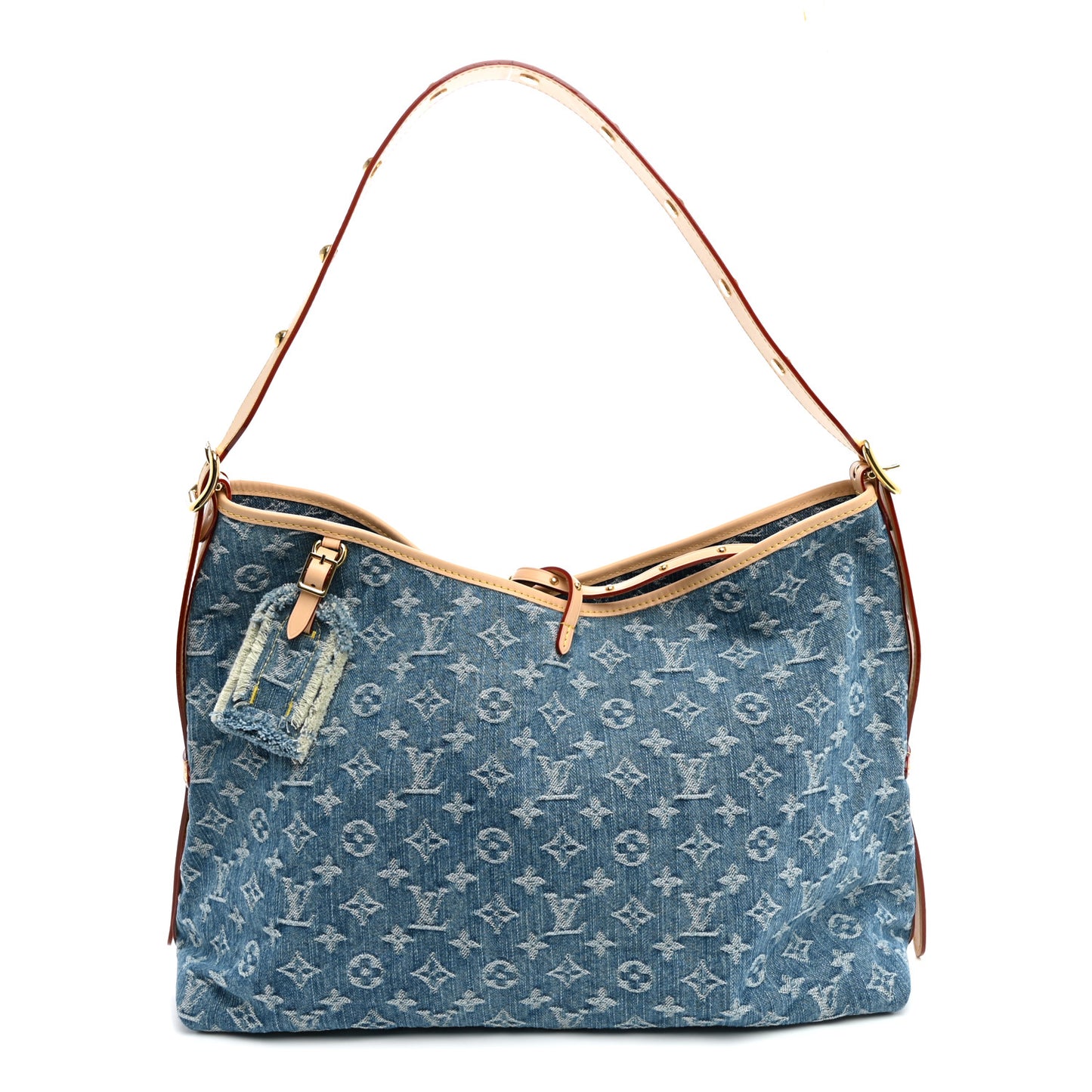 Monogram Denim CarryAll MM Blue