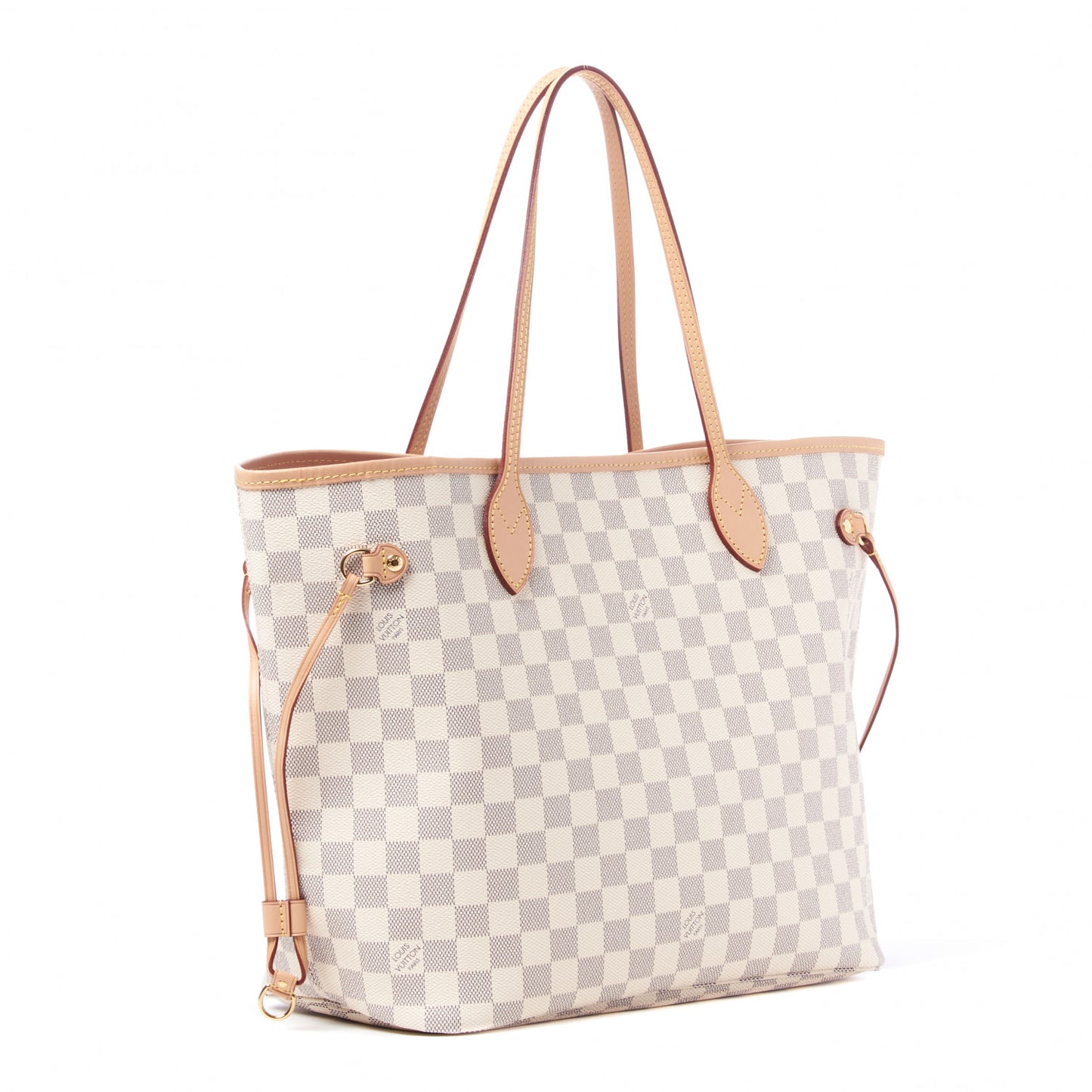 Damier Azur Neo Neverfull MM Rose Ballerine