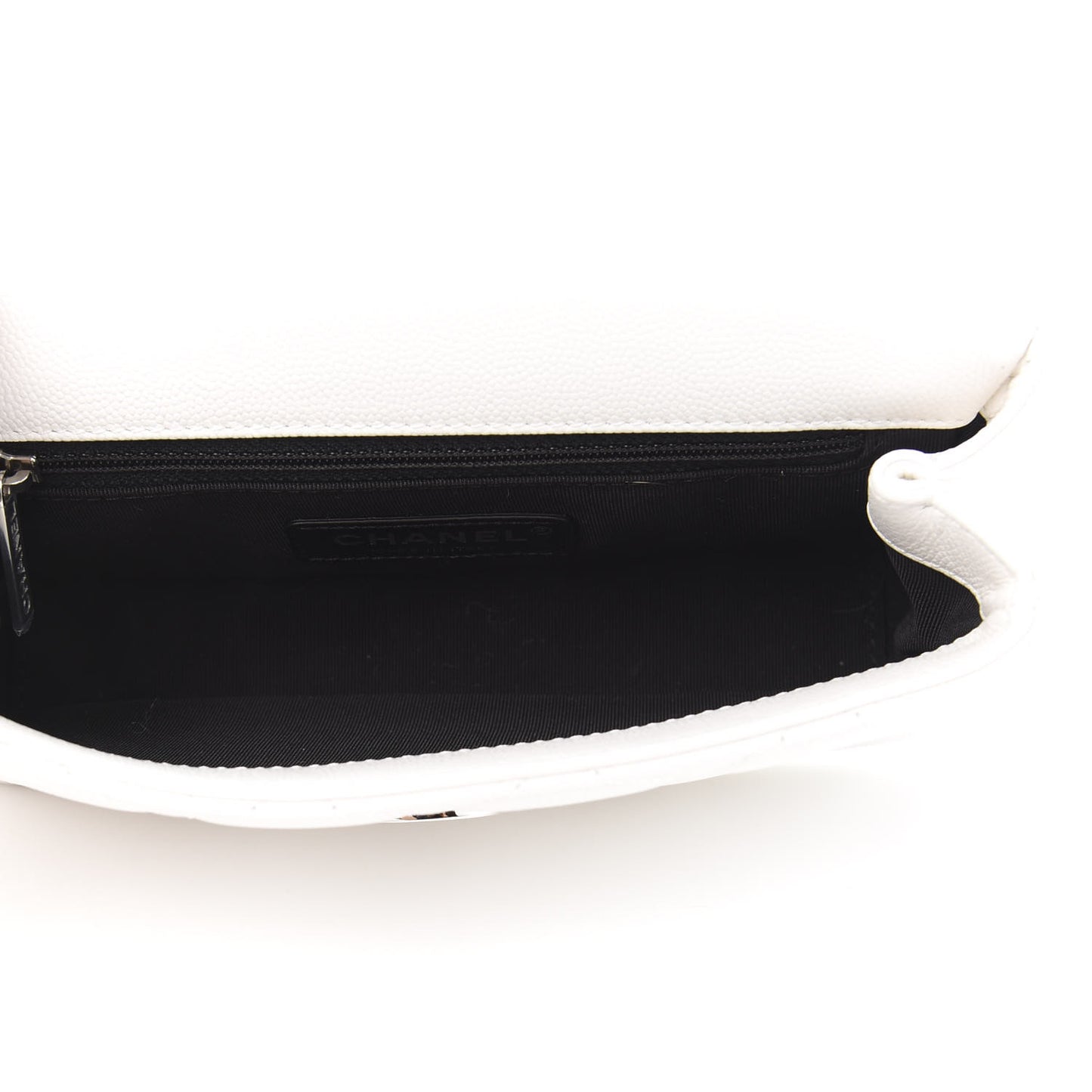 Caviar Quilted My Everything Small Flap White Black