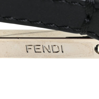 Fendi Fox Fur Calfskin Monster Bag Bug Cube Charm Black 4 of 6