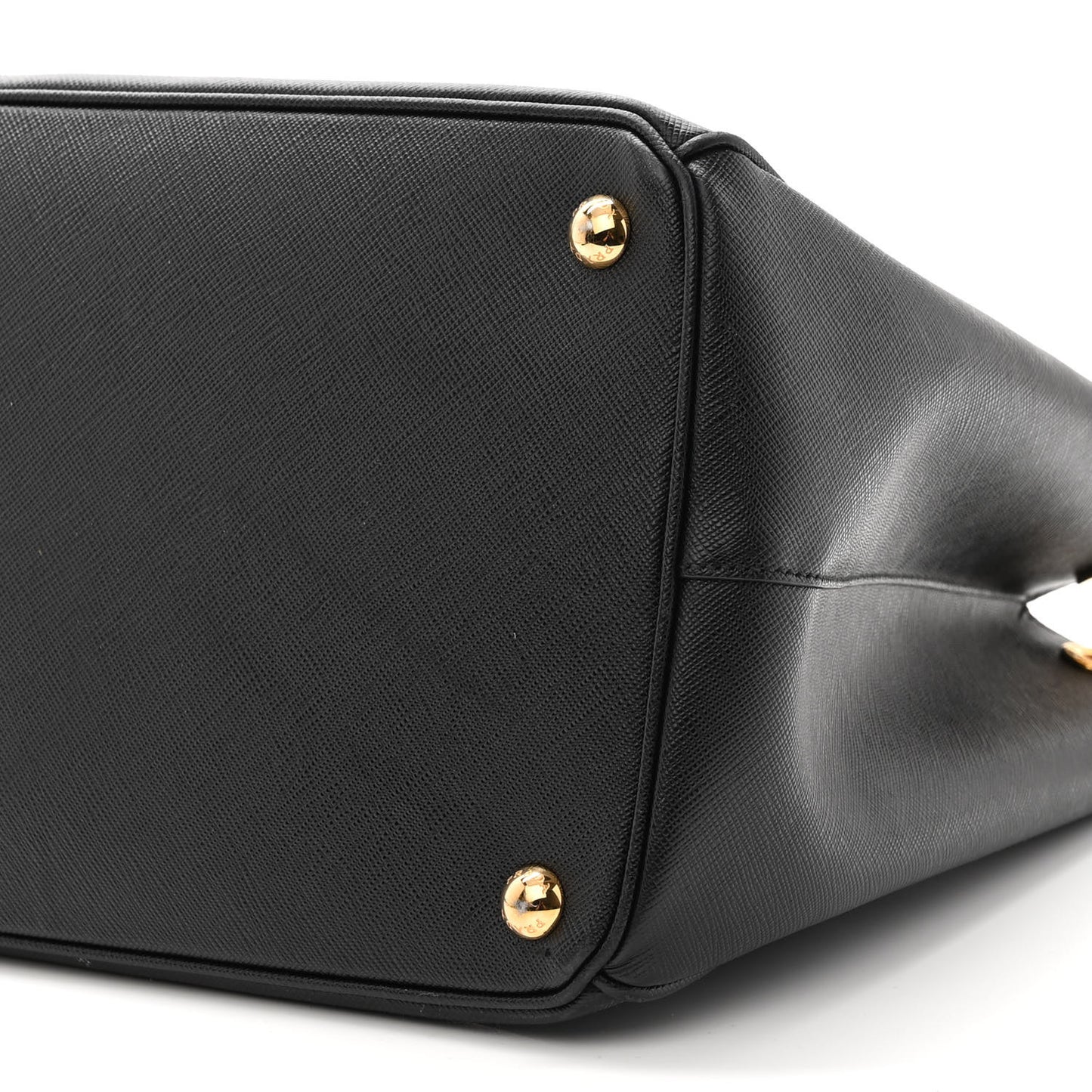 Saffiano Large Galleria Double Zip Tote Black