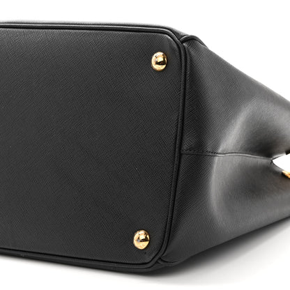 Prada Saffiano Large Galleria Double Zip Tote Black 10 of 12