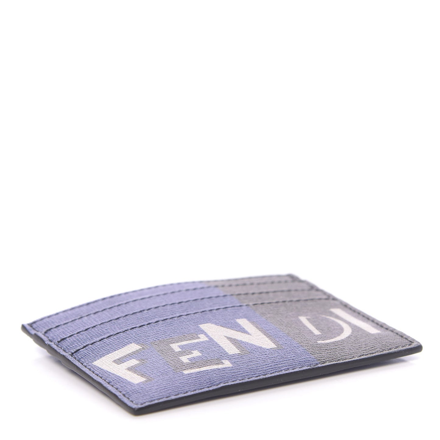 Vitello Elite Century Shadow Logo Card Holder Blue Neon