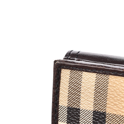 Burberry Haymarket Check Compact Wallet Chocolate 10 of 14
