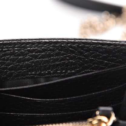 Gucci Dollar Calfskin Interlocking G Chain Wallet Black 7 of 11