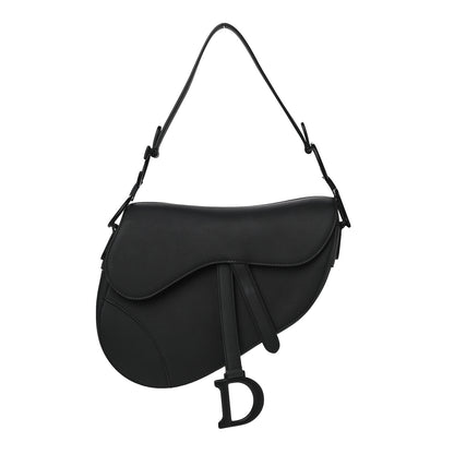 Christian Dior Ultra Matte Calfskin Saddle Bag Black 1 of 11