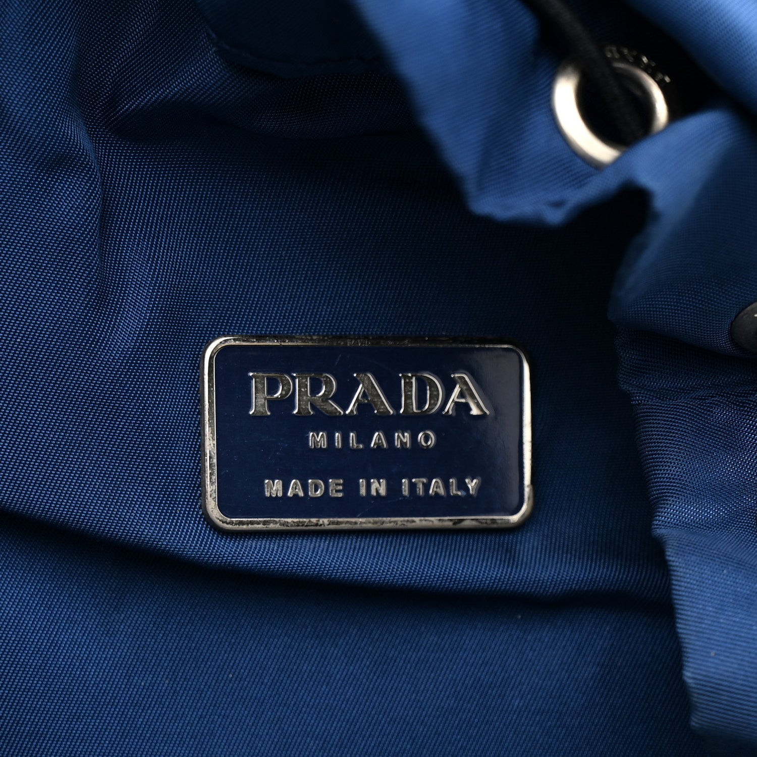 Prada Tessuto Nylon Montagna Small Single Buckle Backpack Blue 6 of 12