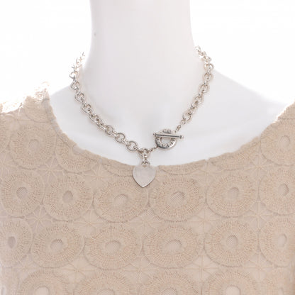 Tiffany Sterling Silver Heart Tag Toggle Necklace 2 of 5