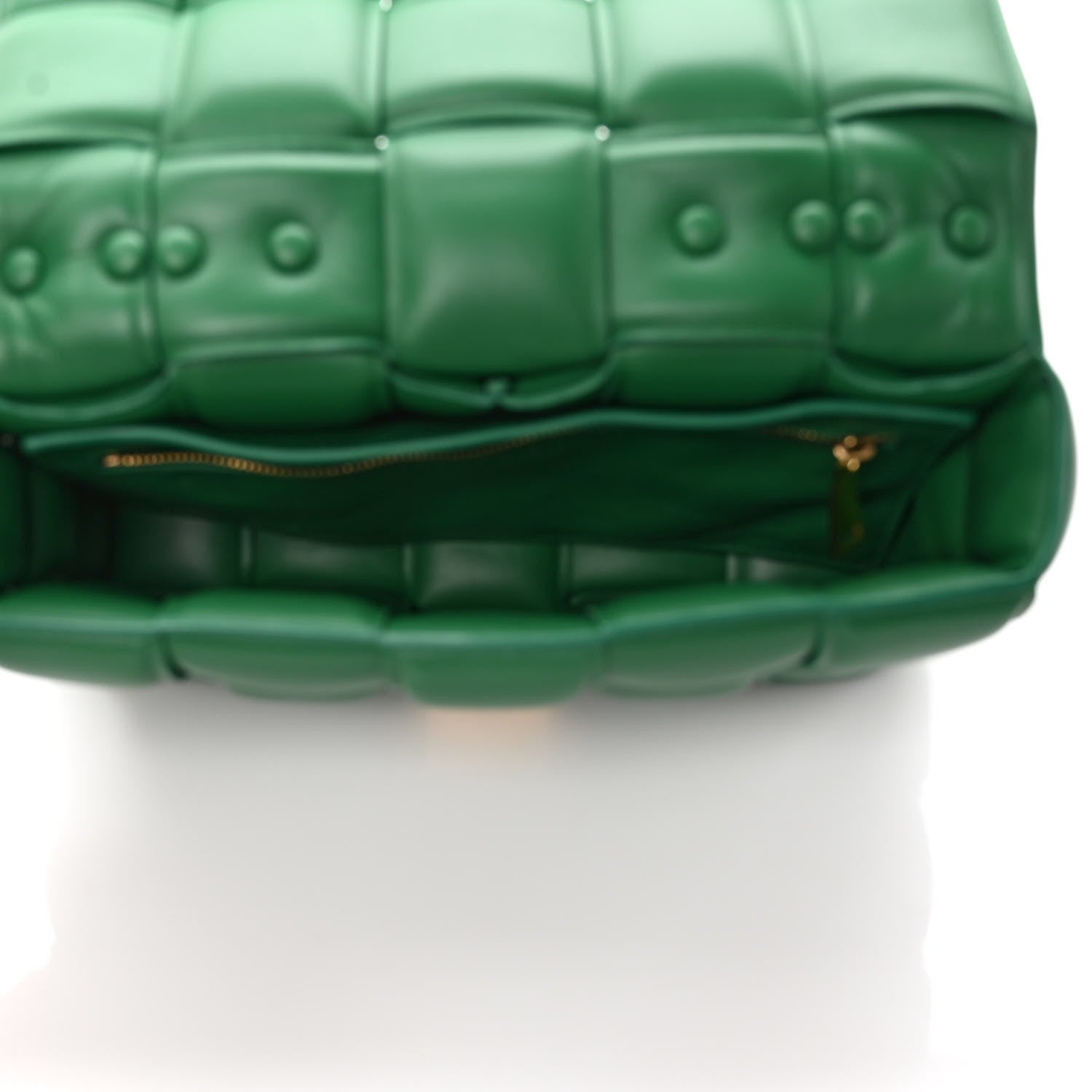 Bottega Veneta Nappa Maxi Intreccio Padded Cassette Crossbody Bag Racing Green 5 of 9