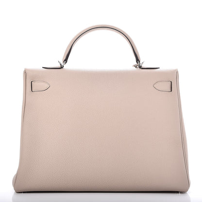 Hermes Togo Kelly Retourne 40 Gris Tourterelle 5 of 32