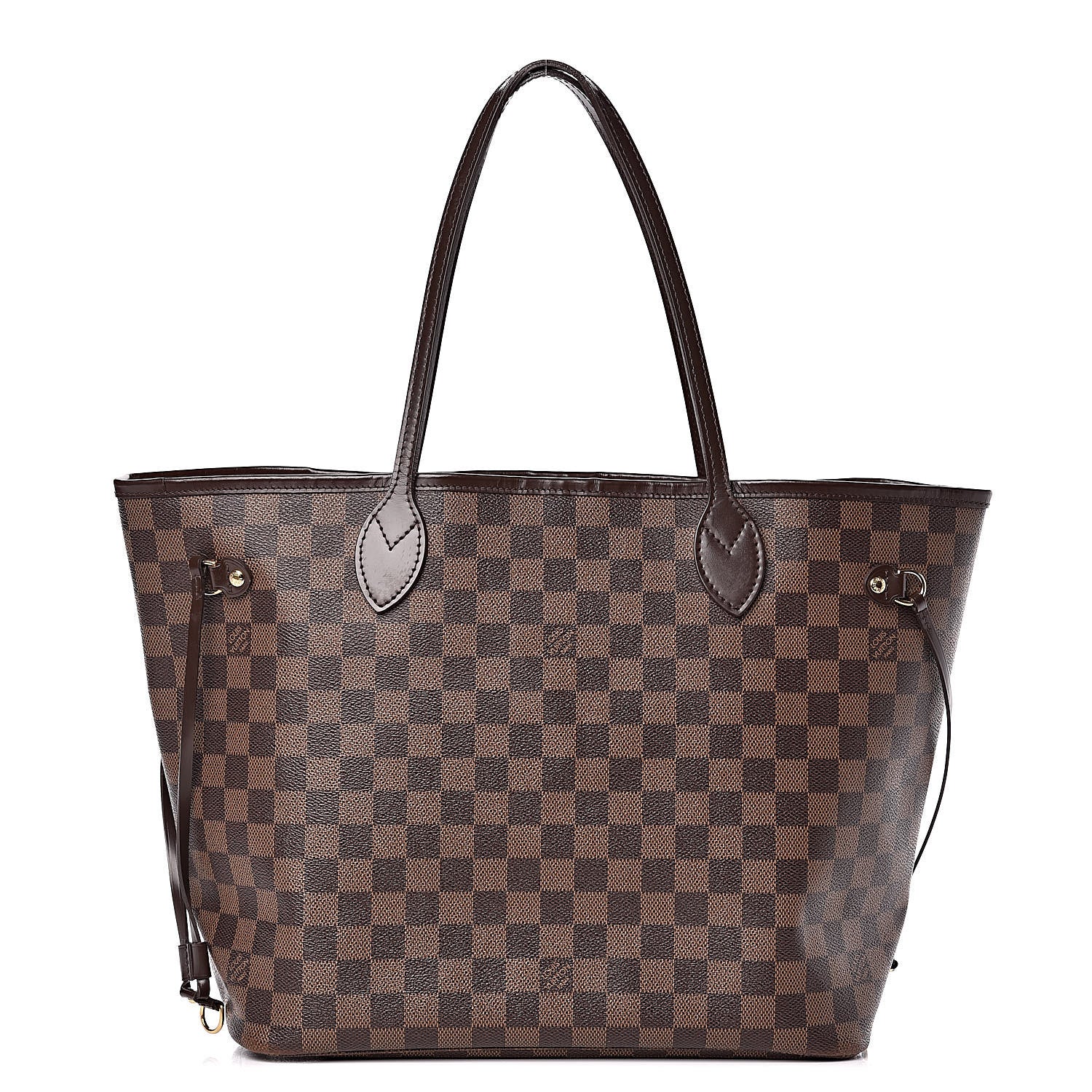 Louis Vuitton Damier Ebene Neo Neverfull MM Rose Ballerine 1 of 20