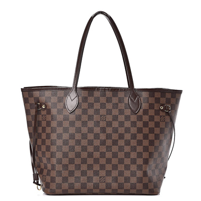 Louis Vuitton Damier Ebene Neo Neverfull MM Rose Ballerine 1 of 20