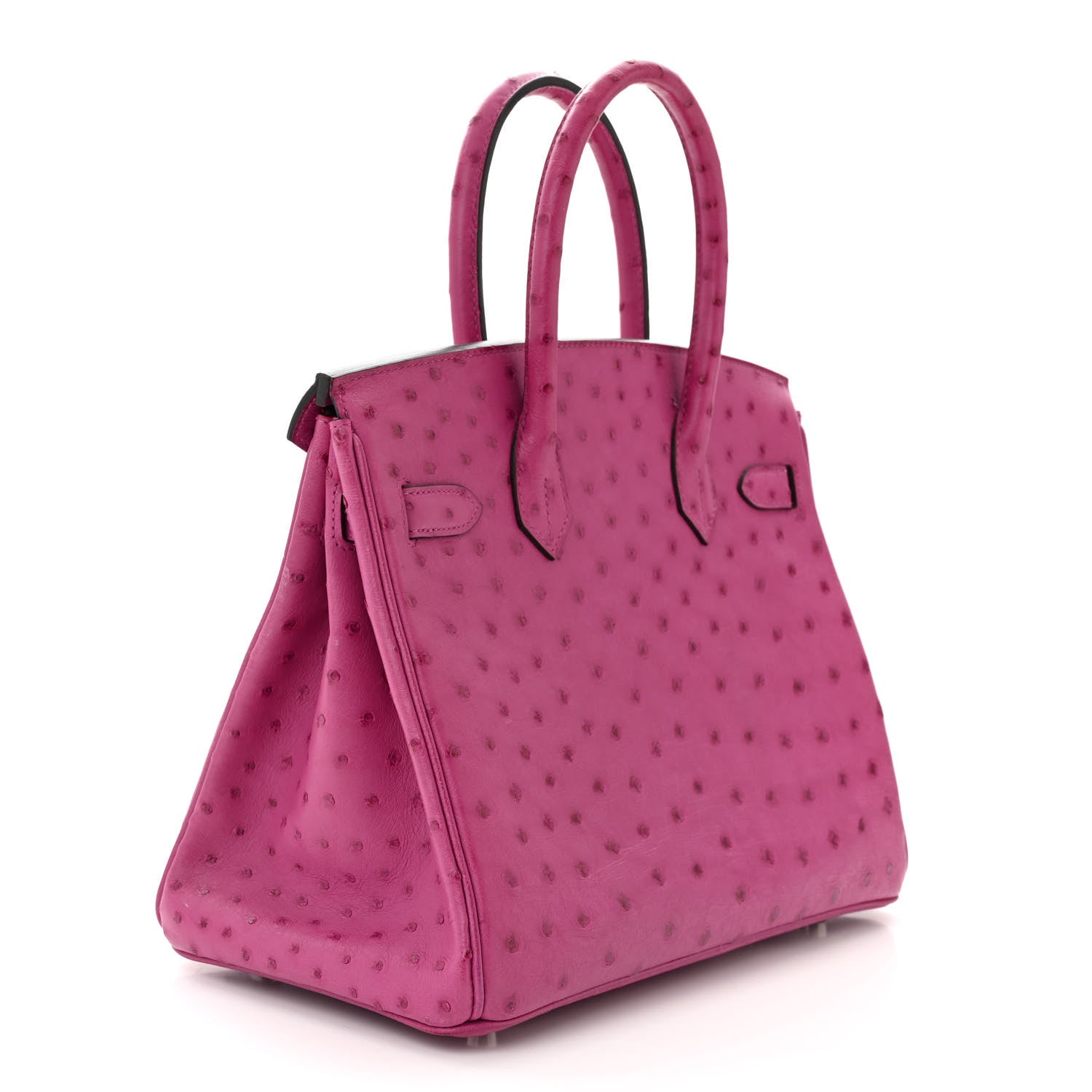 Hermes Ostrich Birkin 30 Rose Pourpre 3 of 12