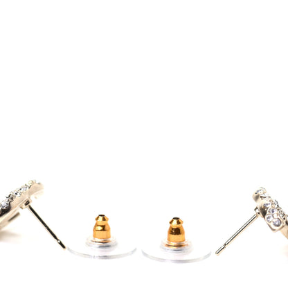 Chanel Crystal Mini CC Earrings Gold 3 of 5