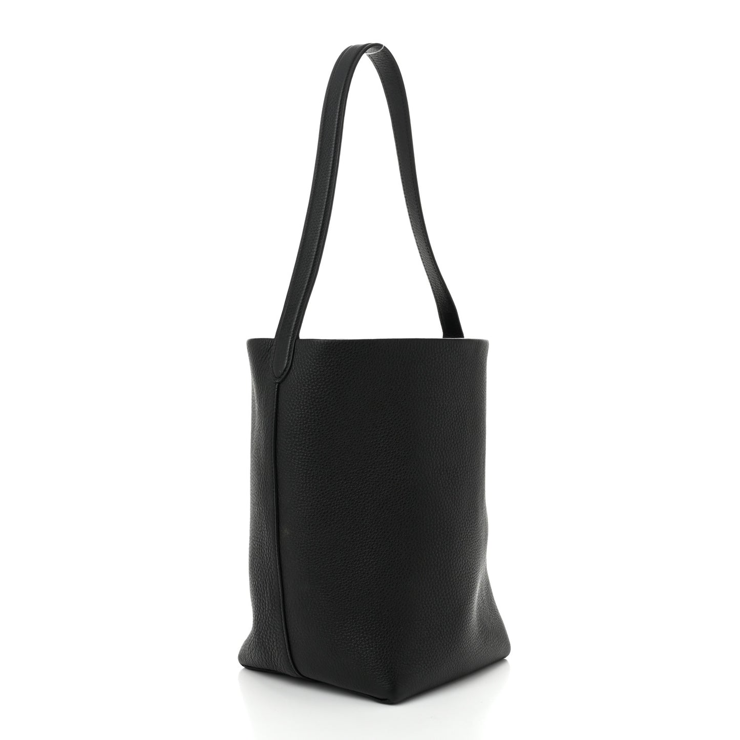 Grained Calfskin Medium N/S Park Tote Black