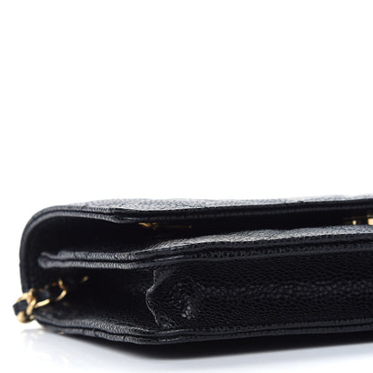 Chanel Caviar Quilted Wallet On Chain WOC Black 9 of 10