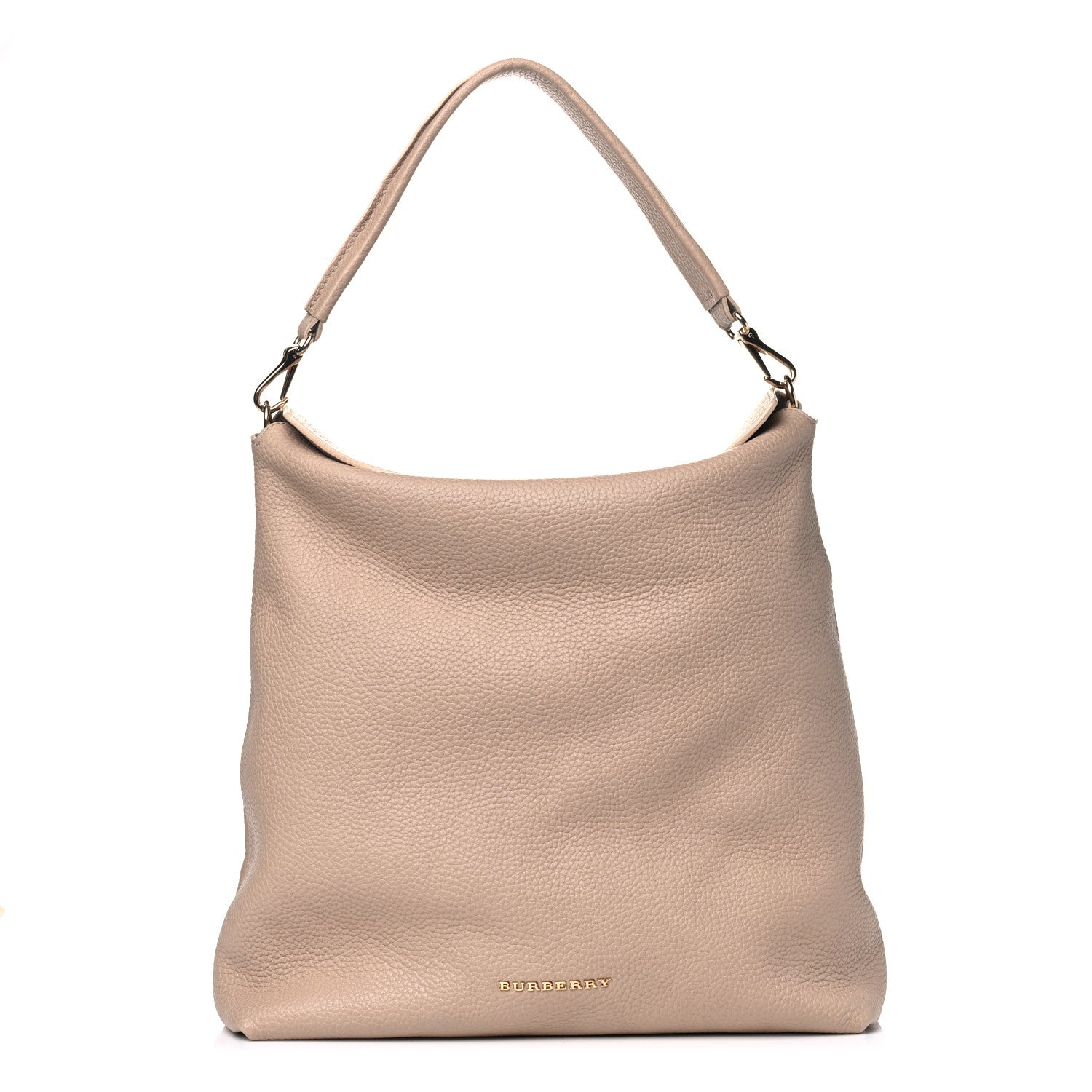 Burberry Grainy Calfskin Medium Cale Hobo Light Nude 1 of 7