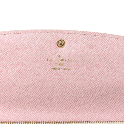 Louis Vuitton Damier Azur Emilie Wallet Rose Ballerine 5 of 8