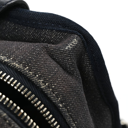 Chanel Denim Deauville Bowling Bag Dark Blue 8 of 8