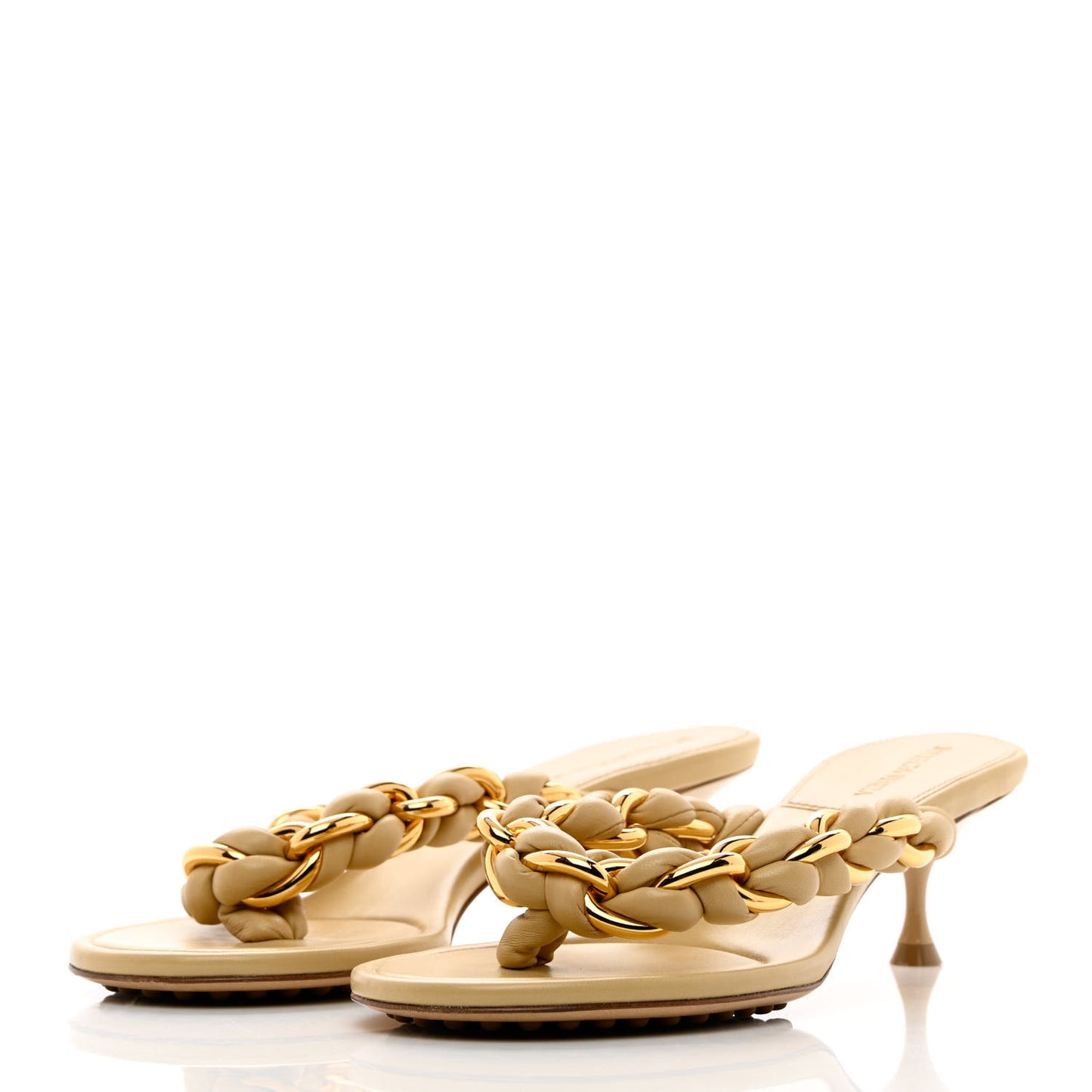 Nappa Dot Sandals 39 Cane Sugar