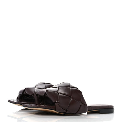 Bottega Veneta Nappa Maxi Intrecciato Lido Flat Sandals 36.5 Oak 3 of 8