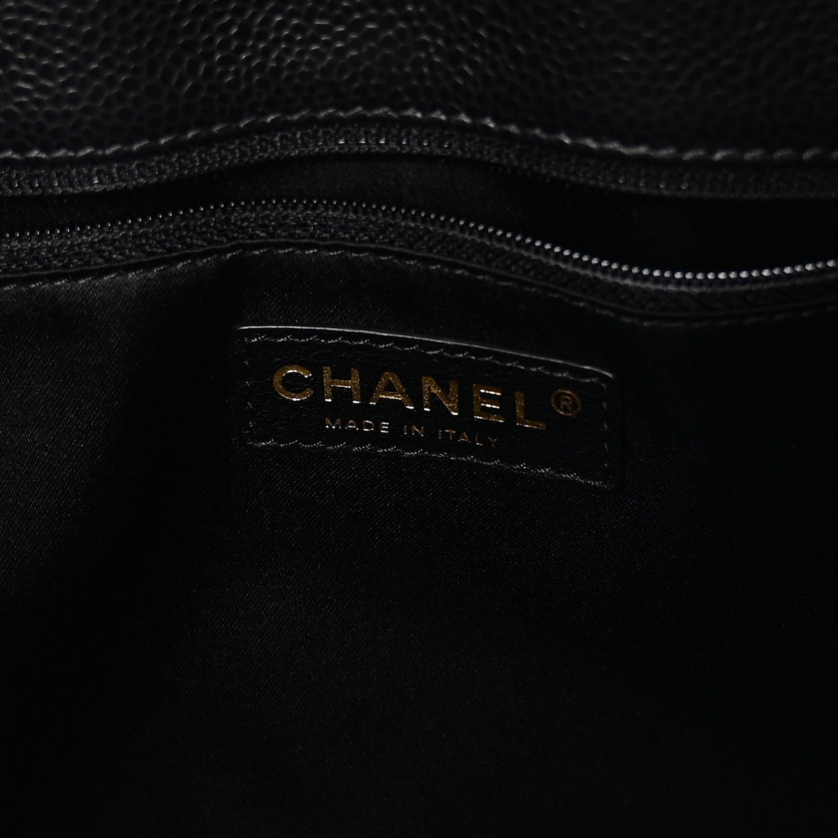 Caviar Quilted Grand Shopping Tote GST Black
