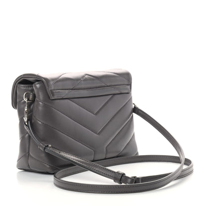 Saint Laurent Calfskin Y Quilted Monogram Toy Loulou Crossbody Bag Earth 3 of 11