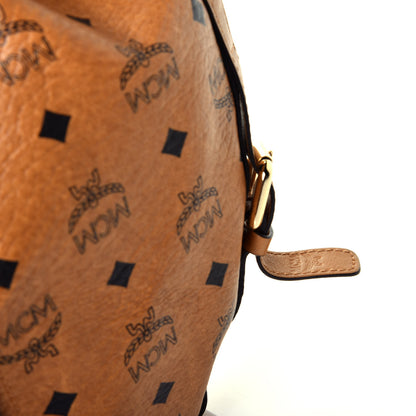 MCM Visetos Drawstring Shopper Cognac 10 of 10