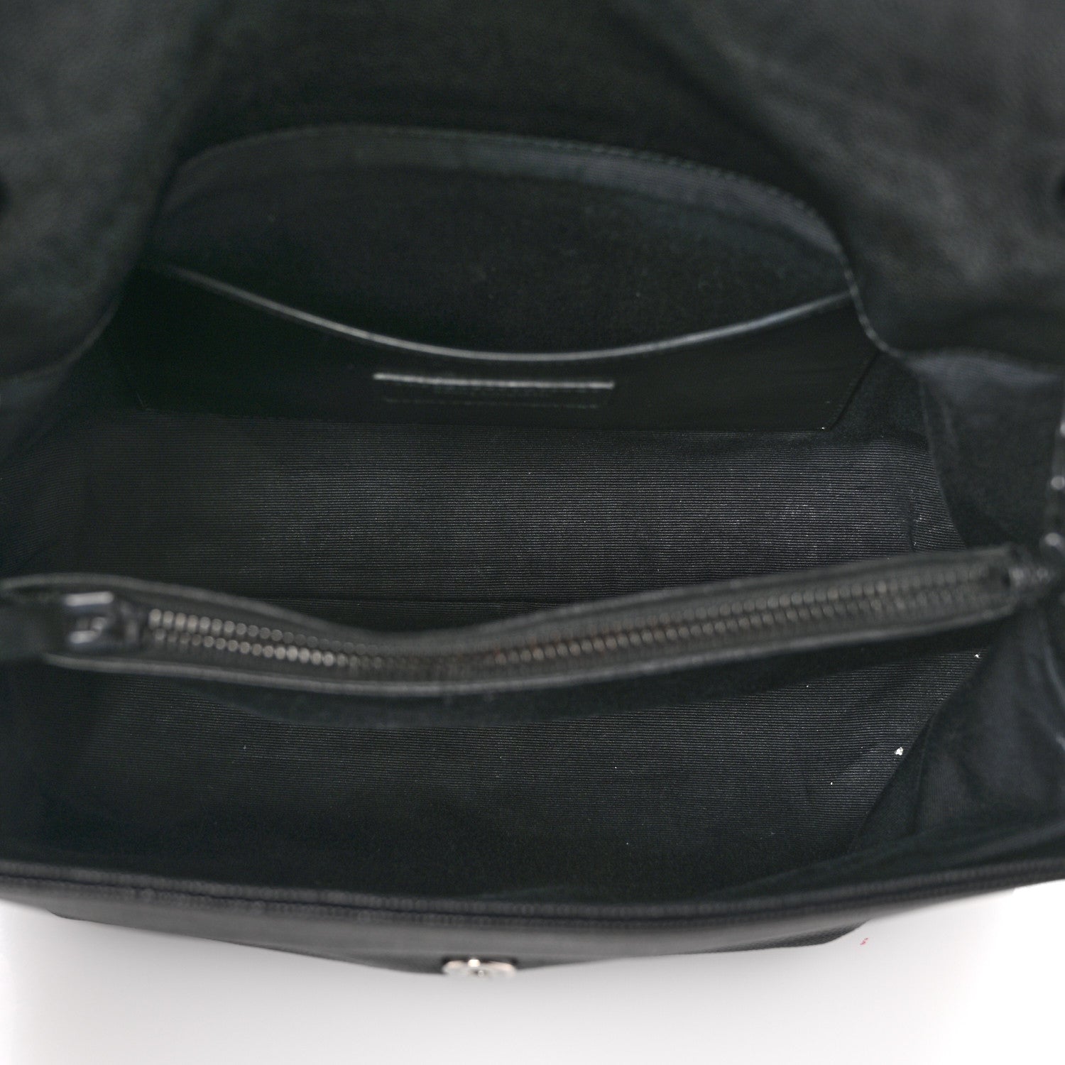 Saint Laurent Grain De Poudre Medium West Hollywood Monogram Fold-Over Black 5 of 11