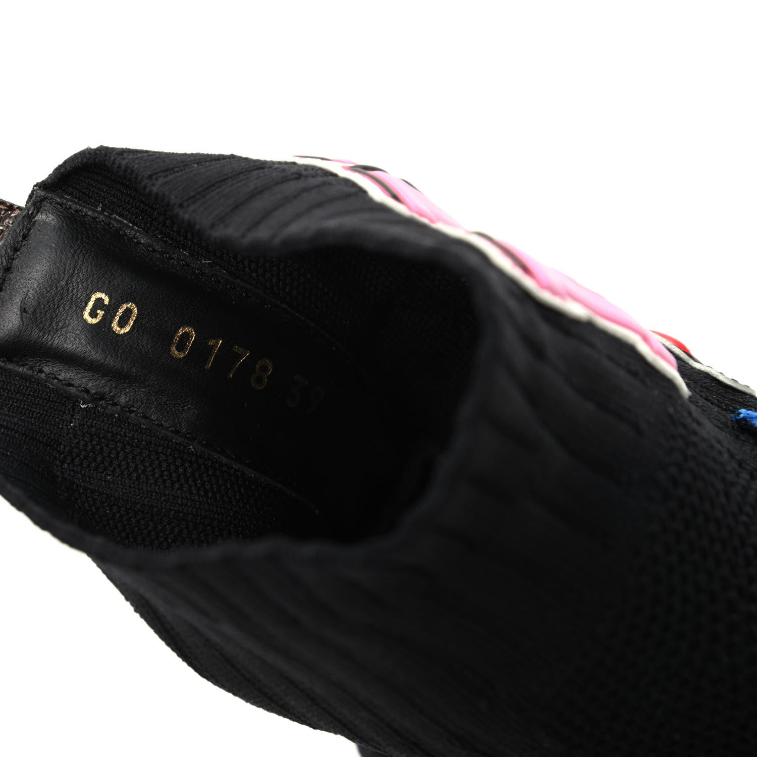 Louis Vuitton Stretch Fabric LV Black Heart Sock Sneaker 39 Black 9 of 9