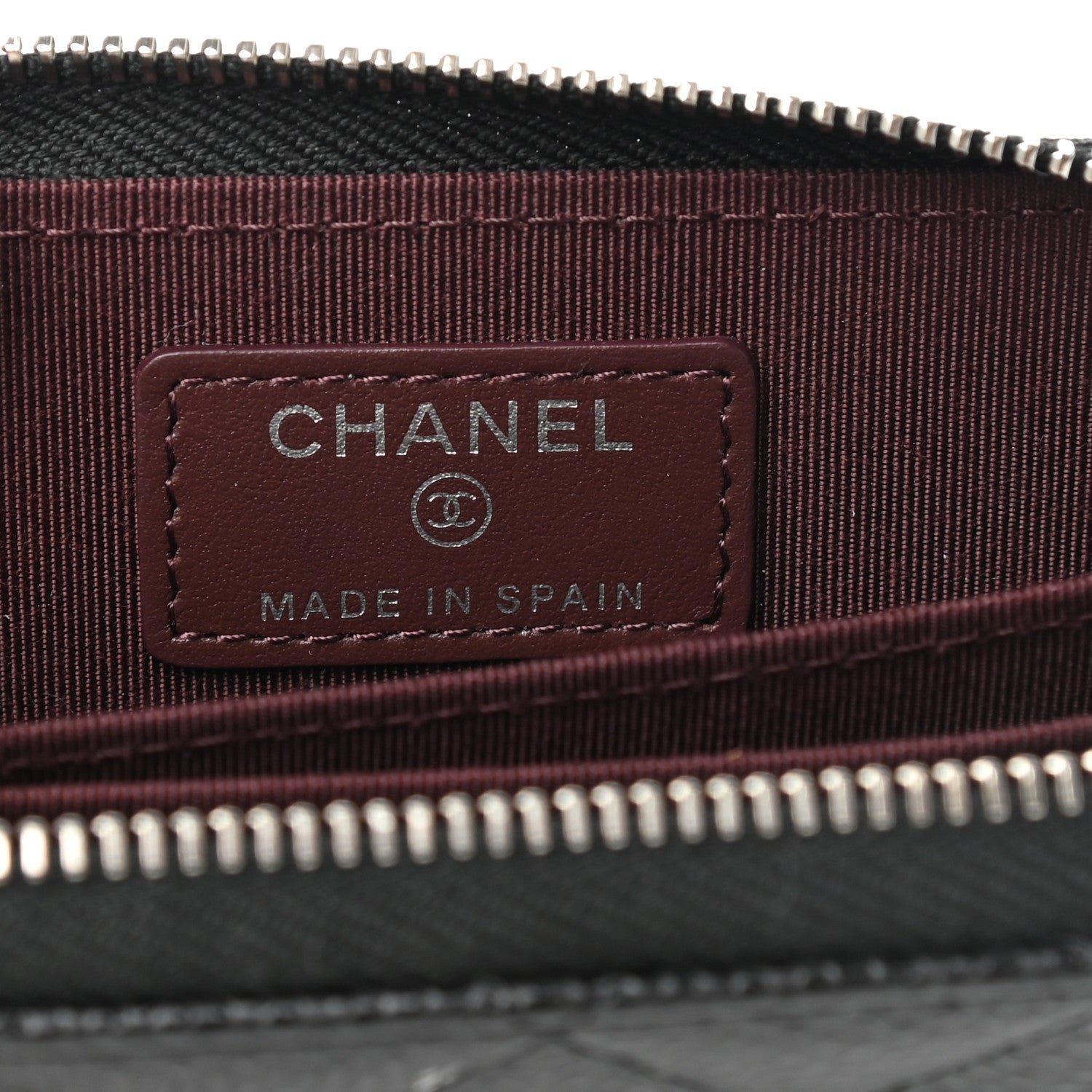 Chanel Caviar Quilted Zip Coin Purse Black 6 of 7