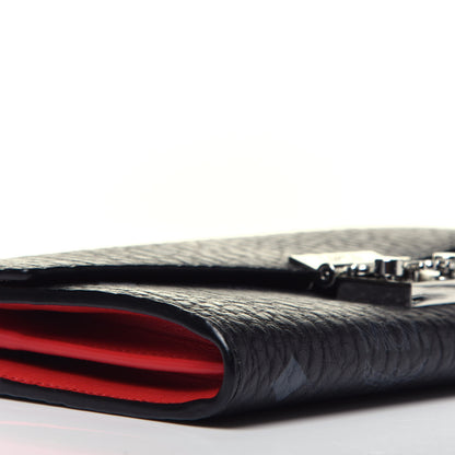 MCM Visetos Large Patricia Wallet On Chain Black Red 8 of 9