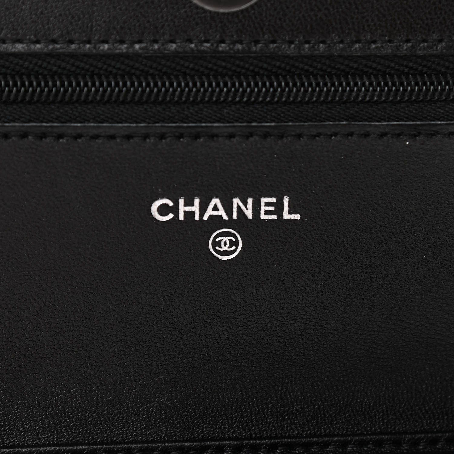 Chanel Lambskin Quilted Wallet On Chain WOC So Black 6 of 11