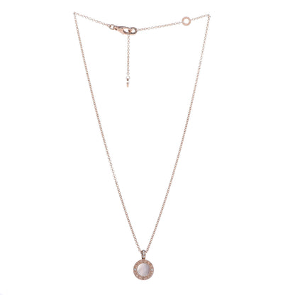 Bulgari 18K Rose Gold Diamond Mother of Pearl Carnelian BVLGARI BVLGARI Pendant Necklace 3 of 7
