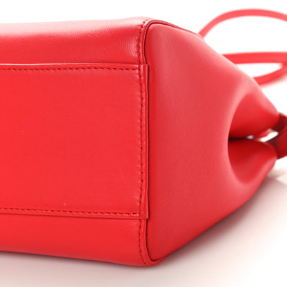 Fendi Nappa Mini Peekaboo Iconic Satchel Flamma 9 of 9