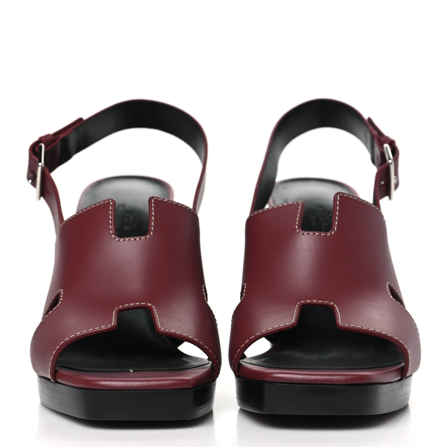 Calfskin Eris 90 Sandals 39 Rouge H