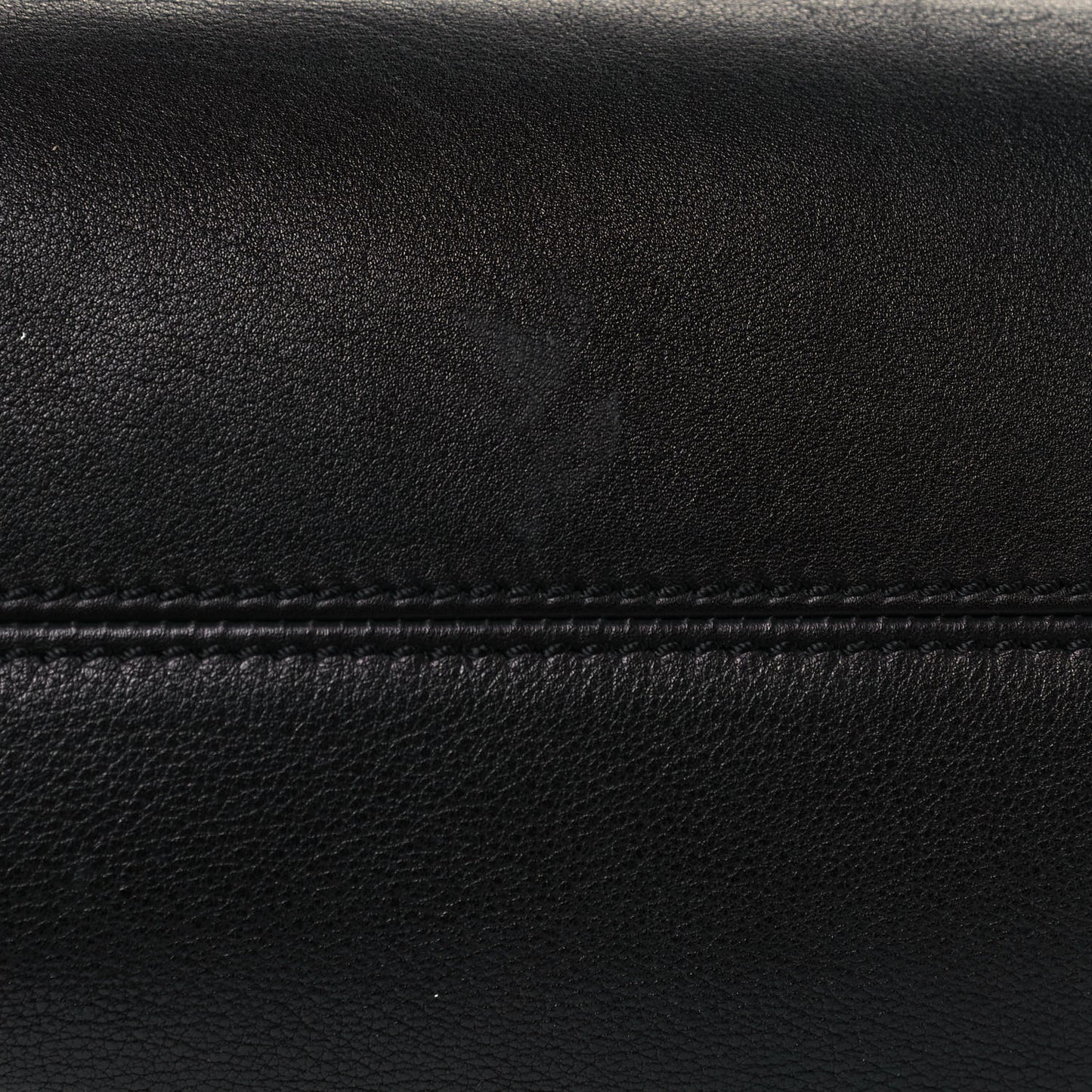Calfskin Zipper Strap Hobo Black