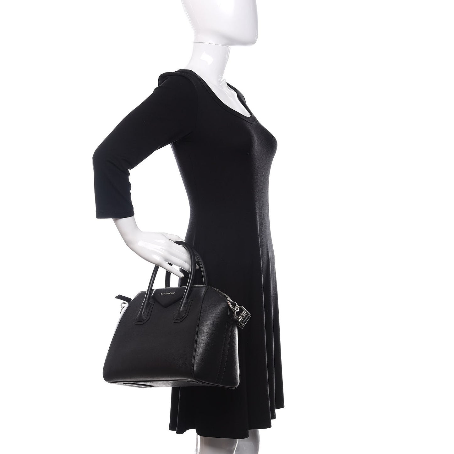 Sugar Goatskin Small Antigona Black